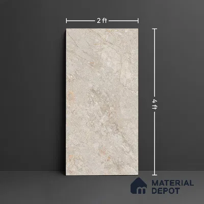 Floor & Wall Tile TL 07839 C Endless Prisma Crema 4 ft x 2 ft Vitrified Glossy Finish - 9 mm | Suitable for Kitchen, Bathroom, Living Room & Bedroom | Random 6