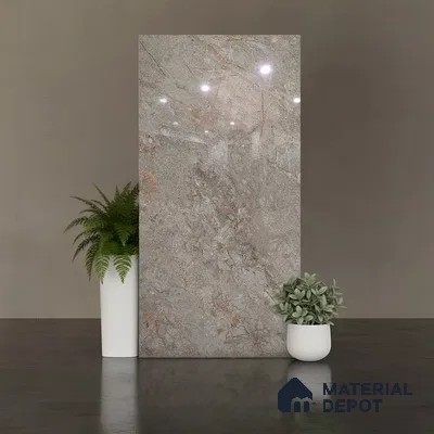 Floor & Wall Tile TL 07839 D Endless Prisma Natural 4 ft x 2 ft Vitrified Glossy Finish - 9 mm | Suitable for Kitchen, Bathroom, Living Room & Bedroom | Random 6