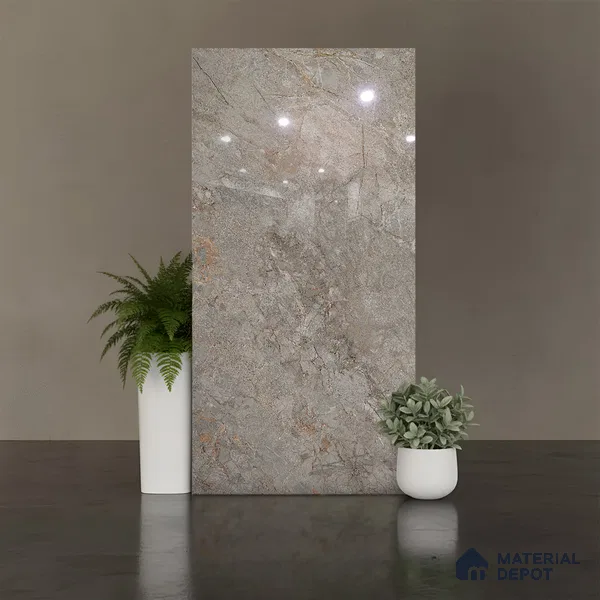 Floor & Wall Tile TL 07839 D Endless Prisma Natural 4 ft x 2 ft Vitrified Glossy Finish - 9 mm | Suitable for Kitchen, Bathroom, Living Room & Bedroom | Random 6