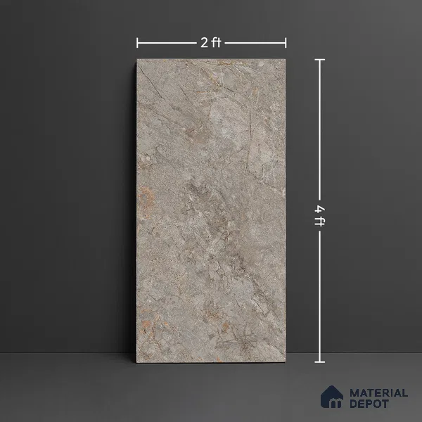 Floor & Wall Tile TL 07839 D Endless Prisma Natural 4 ft x 2 ft Vitrified Glossy Finish - 9 mm | Suitable for Kitchen, Bathroom, Living Room & Bedroom | Random 6