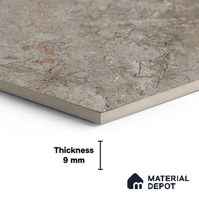 Floor & Wall Tile TL 07839 D Endless Prisma Natural 4 ft x 2 ft Vitrified Glossy Finish - 9 mm | Suitable for Kitchen, Bathroom, Living Room & Bedroom | Random 6