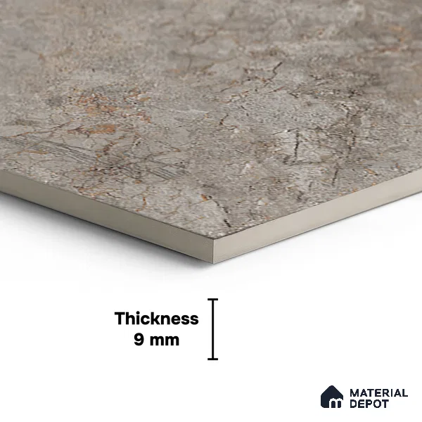 Floor & Wall Tile TL 07839 D Endless Prisma Natural 4 ft x 2 ft Vitrified Glossy Finish - 9 mm | Suitable for Kitchen, Bathroom, Living Room & Bedroom | Random 6
