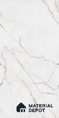 Floor & Wall Tile TL 07836 Infinite Fonix White 4 ft x 2 ft Vitrified Carving Matte Finish - 9 mm | Suitable for Kitchen, Bathroom, Living Room & Bedroom | Random 4