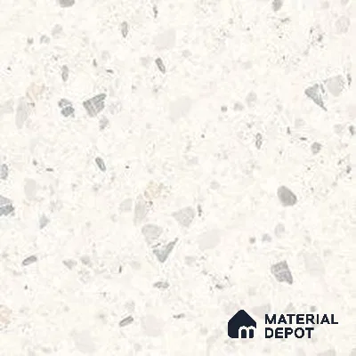 Terrazzo Wall & Floor Tile TL 12841 E Terrazzo Bianco 2 ft x 2 ft Matte Finish Vitrified Tile - 9 mm | Suitable For Bathroom, Kitchen, Balcony