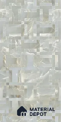 Green Stone Floor & Wall Tile TL 08778 D  Royal Miami Onyx Green Decor 4 ft x 2 ft Vitrified Glossy Finish - 9 mm | Random Design | Suitable for Living Room, Bedroom, Bathroom