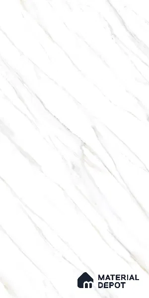 Marble Floor & Wall Tile TL 08442 Inspiro Blanco 4 ft x 2 ft Glossy Finish Vitrified Tile - 9 mm | Suitable for Living Room, Bedroom & Bathroom