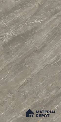 Marble Floor & Wall Tile TL 08441 Roneda Gris 4 ft x 2 ft Glossy Finish Vitrified Tile - 9 mm | Suitable for Living Room, Bedroom & Bathroom