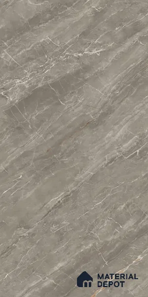 Marble Floor & Wall Tile TL 08441 Roneda Gris 4 ft x 2 ft Glossy Finish Vitrified Tile - 9 mm | Suitable for Living Room, Bedroom & Bathroom