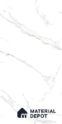 Marble Floor & Wall Tile TL 08443 Unisal Satuario 4 ft x 2 ft Glossy Finish Vitrified Tile - 9 mm | Suitable for Living Room, Bedroom & Bathroom