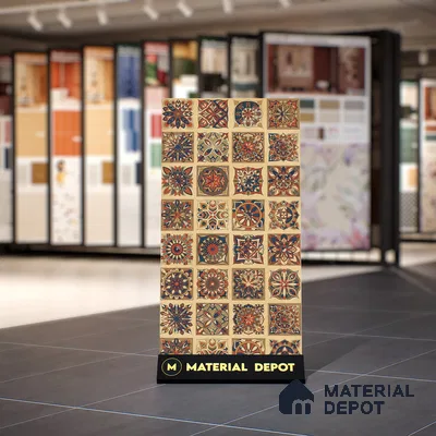 Moroccan Wall Tile TL 07485 Nebula Yellow Hexa Decor 4 ft x 2 ft Vitrified Matte Finish - 9 mm | Suitable for Living Room, Bedroom & Bathroom