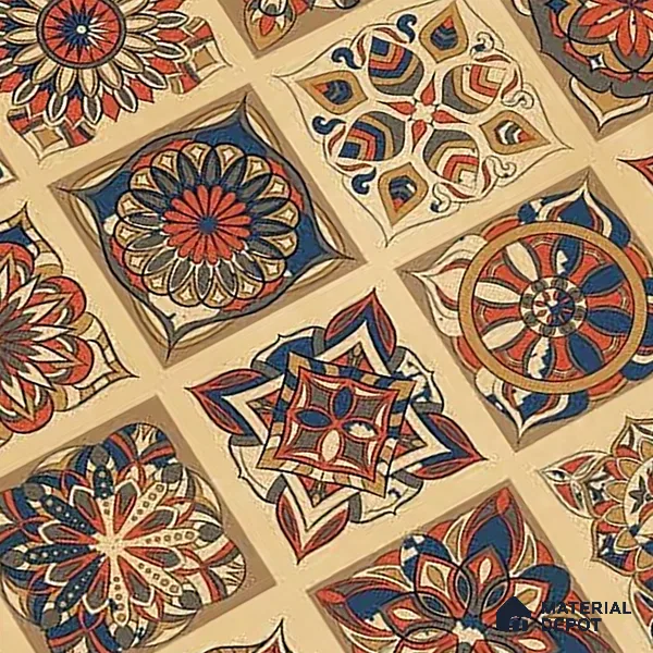 Moroccan Wall Tile TL 07485 Nebula Yellow Hexa Decor 4 ft x 2 ft Vitrified Matte Finish - 9 mm | Suitable for Living Room, Bedroom & Bathroom