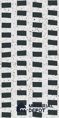 Highlighter Wall Tile TL 08782  Pearl Stone Black 4 ft x 2 ft Vitrified Carving Matte Finish - 9 mm | Suitable For Bathroom, Accent/Feature Wall, Dining Area