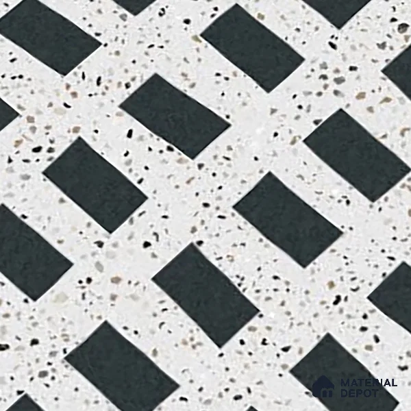 Highlighter Wall Tile TL 08782  Pearl Stone Black 4 ft x 2 ft Vitrified Carving Matte Finish - 9 mm | Suitable For Bathroom, Accent/Feature Wall, Dining Area