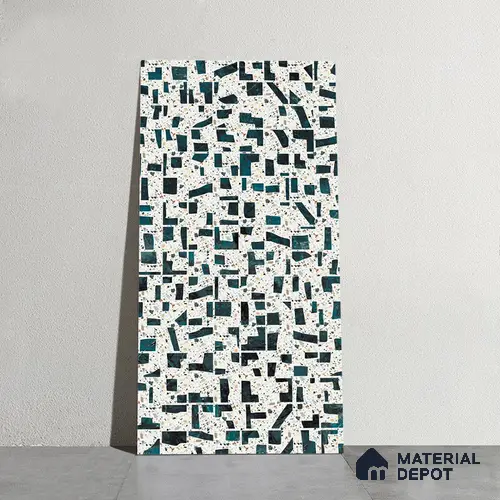 Multi Colour Highlighter Wall Tile TL 08781 Art Stone Decor 4 ft x 2 ft Vitrified Carving Matte Finish - 9 mm | Suitable for Living Room, Bedroom, Bathroom