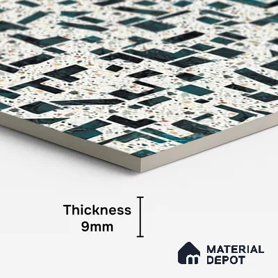 Highlighter Wall Tile TL 08781  Art Stone Decor 4 ft x 2 ft Vitrified Carving Matte Finish - 9 mm | Suitable For Bathroom, Accent/Feature Wall, Dining Area