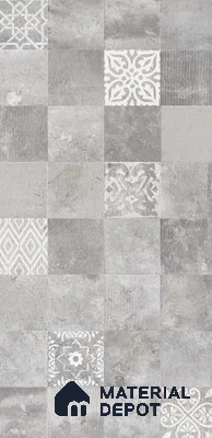 Grey Stone  Tile TL 08764 D  Monostone Gris Decor 4 ft x 2 ft Vitrified Carving Matte Finish - 9 mm |  | Suitable for Living Room, Bedroom, Bathroom
