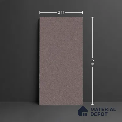 Brown Cement  Tile TL 08773 E  Royal Finestone Marron 4 ft x 2 ft Full Body Vitrified Carving Matte Finish - 9 mm |  Suitable for Living Room, Bedroom, Bathroom