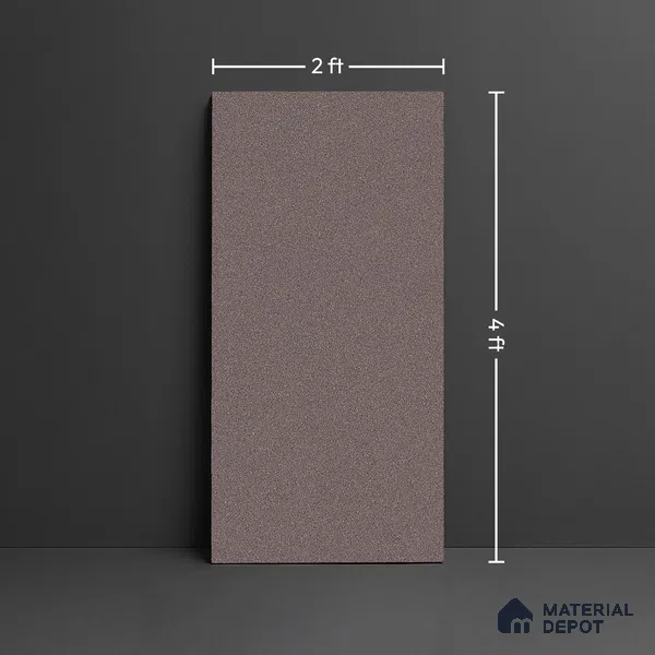 Brown Cement  Tile TL 08773 E  Royal Finestone Marron 4 ft x 2 ft Full Body Vitrified Carving Matte Finish - 9 mm |  Suitable for Living Room, Bedroom, Bathroom