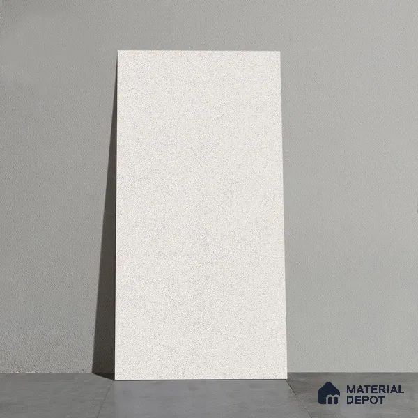 Silver Cement Tile TL 08773 Royal Finestone Bianco 4 ft x 2 ft Full Body Vitrified Carving Matte Finish - 9 mm | Suitable for Living Room, Bedroom, Bathroom