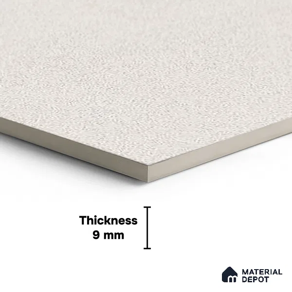 Silver Cement Tile TL 08773 Royal Finestone Bianco 4 ft x 2 ft Full Body Vitrified Carving Matte Finish - 9 mm | Suitable for Living Room, Bedroom, Bathroom