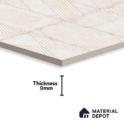 Highlighter Wall Tile TL 07493 Titania Decor 4 ft x 2 ft Carving Matte Finish Vitrified Tile - 9 mm | Suitable For Bathroom, Accent/Feature Wall, Dining Area