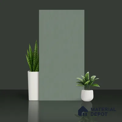 Plain Floor & Wall Tile TL 10551 Emerald Punch Full Body 4 ft x 2 ft Vitrified Matte Finish - 9 mm | Suitable for Living Room, Bathroom, Kitchen & Backsplash