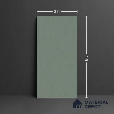 Plain Floor & Wall Tile TL 10551 Emerald Punch Full Body 4 ft x 2 ft Vitrified Matte Finish - 9 mm | Suitable for Living Room, Bathroom, Kitchen & Backsplash
