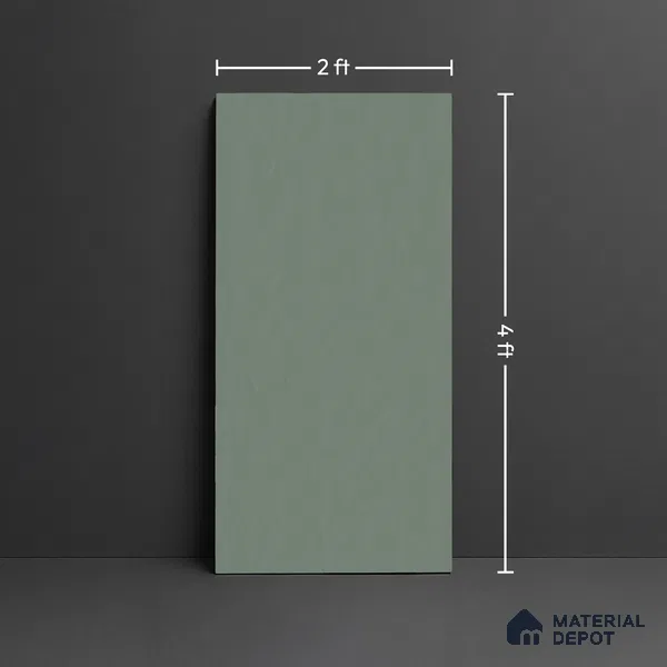 Plain Floor & Wall Tile TL 10551 Emerald Punch Full Body 4 ft x 2 ft Vitrified Matte Finish - 9 mm | Suitable for Living Room, Bathroom, Kitchen & Backsplash