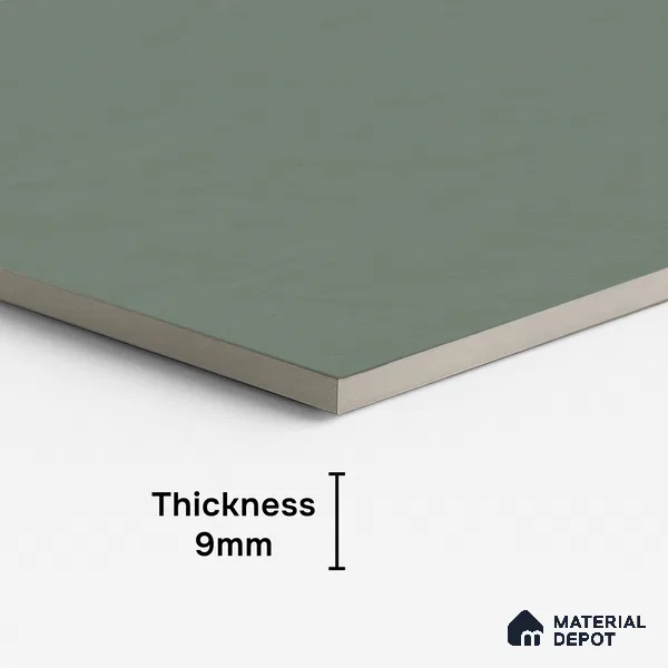 Plain Floor & Wall Tile TL 10551 Emerald Punch Full Body 4 ft x 2 ft Vitrified Matte Finish - 9 mm | Suitable for Living Room, Bathroom, Kitchen & Backsplash