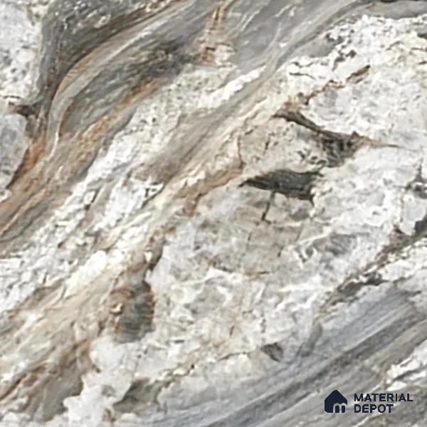 Black Marble Floor & Wall Tile TL 07430 Prestige Royal Fonix Natural 4 ft x 2 ft Vitrified Matte Finish - 9 mm | Random 4 | Suitable for Living Room, Bedroom, Bathroom (Sample)
