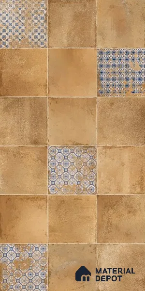 Brown Highlighter Wall Tile TL 08779  Carina Cotton Decor 4 ft x 2 ft Vitrified Carving Matte Finish - 9 mm | Suitable For Bathroom, Accent/Feature Wall, Dining Area