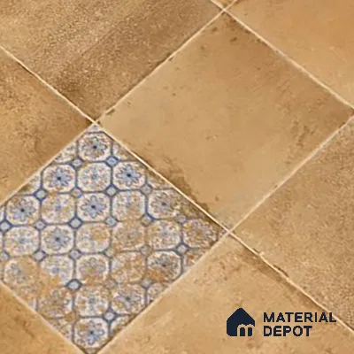 Brown Highlighter Wall Tile TL 08779  Carina Cotton Decor 4 ft x 2 ft Vitrified Carving Matte Finish - 9 mm | Suitable For Bathroom, Accent/Feature Wall, Dining Area