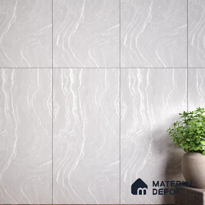 Marble Wall & Floor TL 07429 B Prestige Royal Cliff Silver 4 ft x 2 ft Vitrified Matte Finish - 9 mm | Random 4 | Suitable for Living Room, Bedroom, Bathroom (Sample)