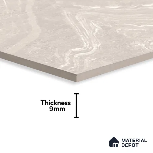 Beige Marble Floor & Wall Tile TL 07429 Prestige Royal Cliff Taupe 4 ft x 2 ft Vitrified Matte Finish - 9 mm | Random 4 | Suitable for Living Room, Bedroom, Bathroom | Image 4