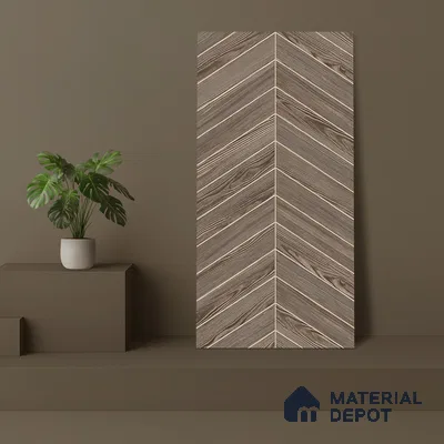 Brown Wood Floor & Wall Tile TL 07438  Royal Alder Wood Natural 4 ft x 2 ft Vitrified Matte Finish - 9 mm |  Suitable for Living Room, Bedroom, Bathroom (Sample)