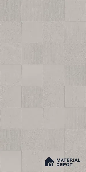 Grey Cement Floor & Wall Tile TL 08774 B Royal Quadrato Gris 4 ft x 2 ft Full Body Vitrified Matte Finish - 9 mm | Suitable for Living Room, Bedroom, Bathroom