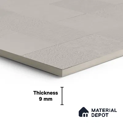Grey Cement Floor & Wall Tile TL 08774 B  Royal Quadrato Gris 4 ft x 2 ft Full Body Vitrified Matte Finish - 9 mm |  Suitable for Living Room, Bedroom, Bathroom