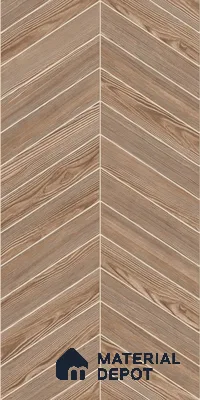 Brown Wood Floor & Wall Tile TL 07437  Royal Alder Wood Choco 4 ft x 2 ft Vitrified Matte Finish - 9 mm |  Suitable for Living Room, Bedroom, Bathroom (Sample)