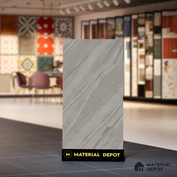 Marble Floor & Wall Tile TL 07646 B Sandstone Dolphin 4 ft x 2 ft Glue Matte Finish Vitrified Tile - 9 mm | Suitable for Living Room, Bedroom & Bathroom