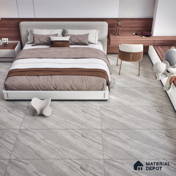 Marble Floor & Wall Tile TL 07646 B Sandstone Dolphin 4 ft x 2 ft Glue Matte Finish Vitrified Tile - 9 mm | Suitable for Living Room, Bedroom & Bathroom
