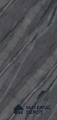 Marble Floor & Wall Tile TL 07646 C Sandstone Charcoal 4 ft x 2 ft Glue Matte Finish Vitrified Tile - 9 mm | Suitable for Living Room, Bedroom & Bathroom