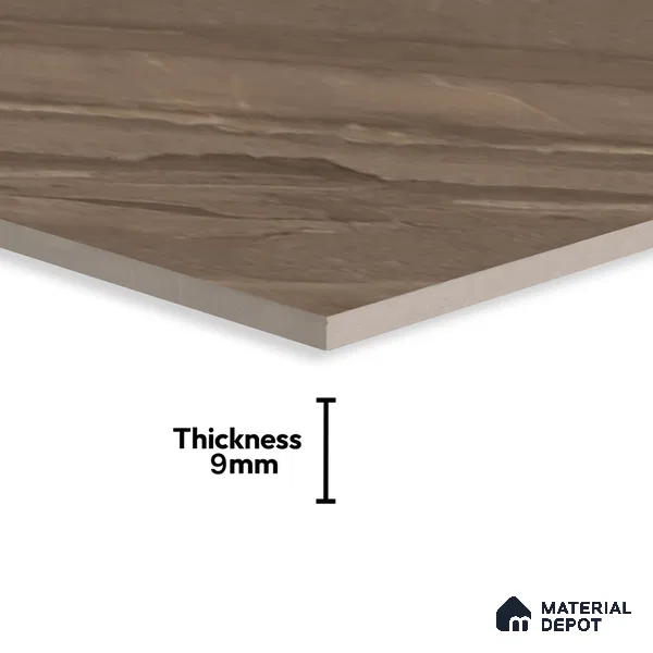 Marble Floor & Wall Tile TL 07646 Sandstone Mushroom 4 ft x 2 ft Glue Matte Finish Vitrified Tile - 9 mm | Suitable for Living Room, Bedroom & Bathroom