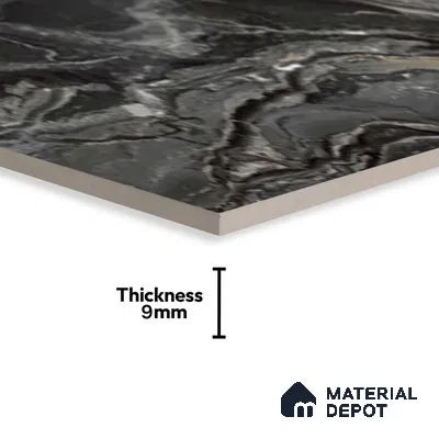 Marble Floor & Wall Tile TL 07692 Frappuchino Natural 4 ft x 2 ft High Gloss Finish Vitrified Tile - 9 mm | Suitable for Living Room, Bedroom & Bathroom