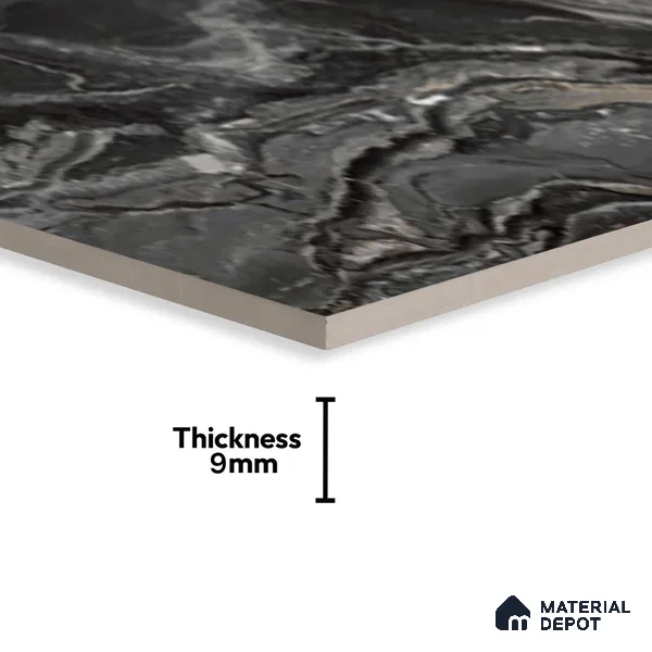Marble Floor & Wall Tile TL 07692 Frappuchino Natural 4 ft x 2 ft High Gloss Finish Vitrified Tile - 9 mm | Suitable for Living Room, Bedroom & Bathroom