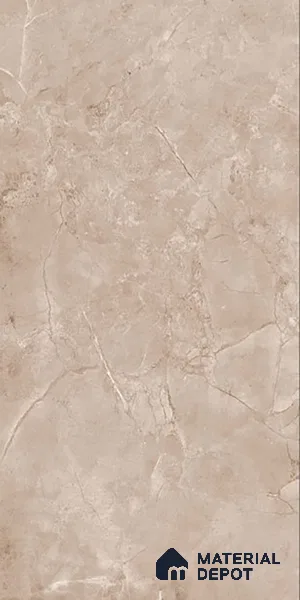 Brown Marble Floor & Wall Tile TL 07462 B Gravier Royal Perlac Brown 4 ft x 2 ft Vitrified High Gloss Finish - 9 mm | Random 4 | Suitable for Living Room, Bedroom, Bathroom