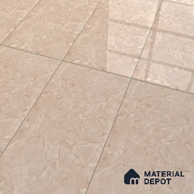 Brown Marble Floor & Wall Tile TL 07462 B Gravier Royal Perlac Brown 4 ft x 2 ft Vitrified High Gloss Finish - 9 mm | Random 4 | Suitable for Living Room, Bedroom, Bathroom