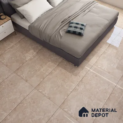 Brown Marble Floor & Wall Tile TL 07462 B Gravier Royal Perlac Brown 4 ft x 2 ft Vitrified High Gloss Finish - 9 mm | Random 4 | Suitable for Living Room, Bedroom, Bathroom