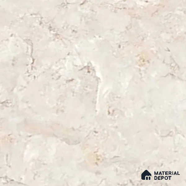Cream Marble Floor & Wall Tile TL 07461 Gravier Royal Athos Crema 4 ft x 2 ft Vitrified High Gloss Finish - 9 mm | Seamless 4 | Suitable for Living Room, Bedroom, Bathroom (Sample)