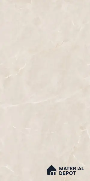 Cream Marble Floor & Wall Tile TL 07464 Gravier Royal Berlin Crema 4 ft x 2 ft Vitrified High Gloss Finish - 9 mm | Seamless 3 | Suitable for Living Room, Bedroom, Bathroom