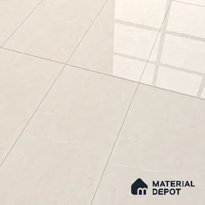 Cream Marble Floor & Wall Tile TL 07464 Gravier Royal Berlin Crema 4 ft x 2 ft Vitrified High Gloss Finish - 9 mm | Seamless 3 | Suitable for Living Room, Bedroom, Bathroom